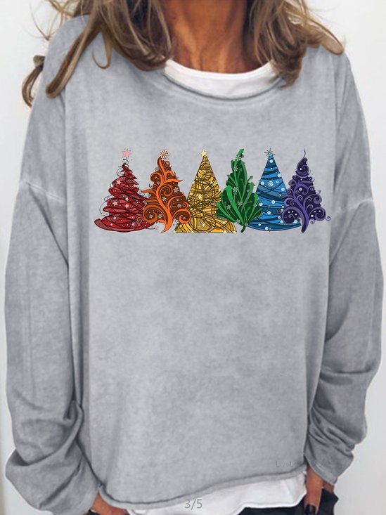 Women's Christmas Tree Casual Sweatshirt