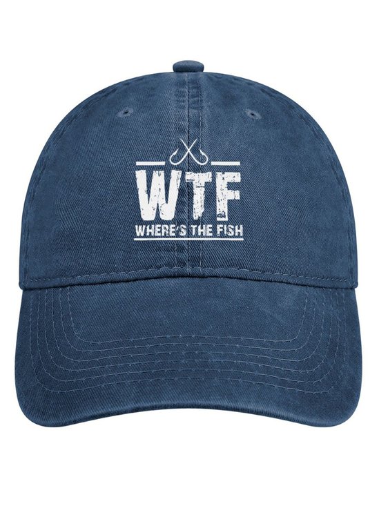 Where’s The Fish WTF Denim Hat