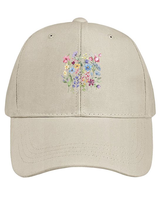Women's wildflowers Cotton  Baseball Caps