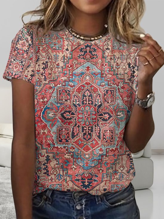 Women's Ethnic Art Print Casual  Shirt