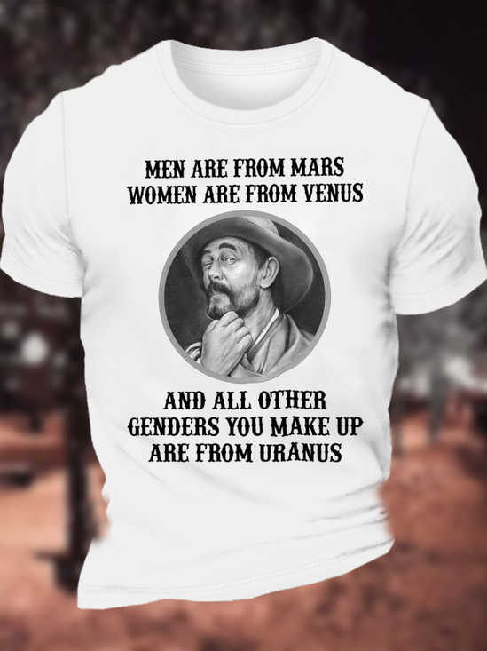 Men Are From Mars Cotton Casual T-Shirt