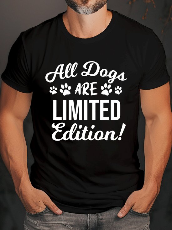 ALL DOGS ARE LIMITED EDITION CREW NECK T-SHIRT