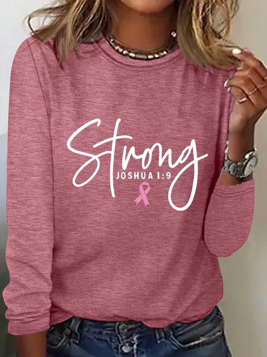 Breast Cancer Survivor Faith Long Sleeve Shirt