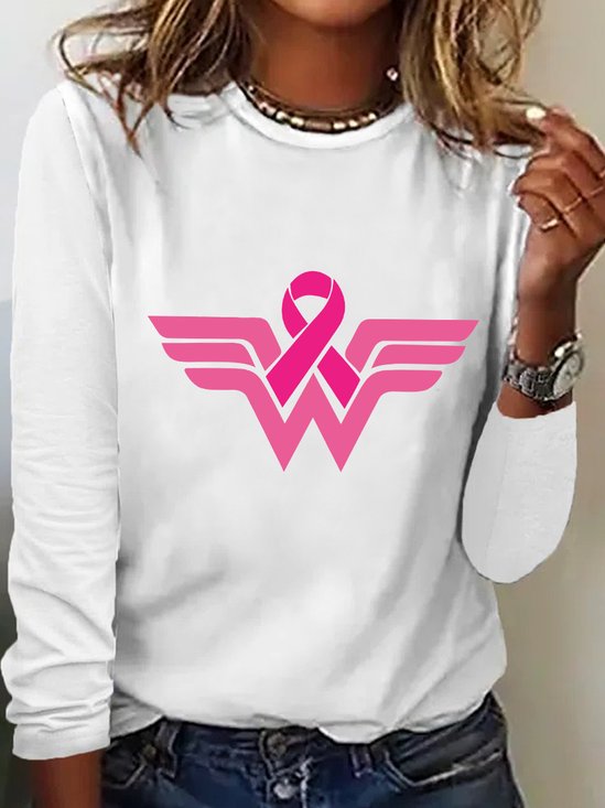 Breast Cancer Woman Long Sleeve Shirt