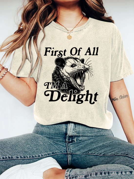 First of All I'm a Delight Vintage Distressed Shirt