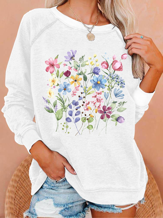 Women's wildflowers Casual Sweatshirt
