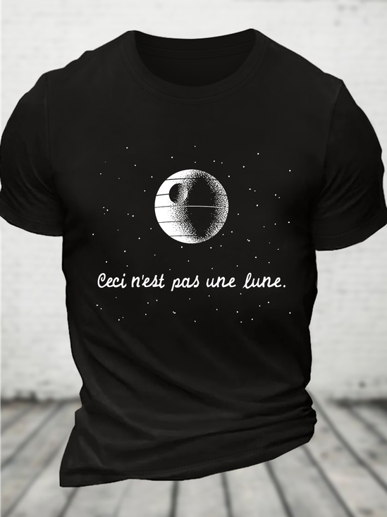 This Is Not A Moon Cotton T-Shirt