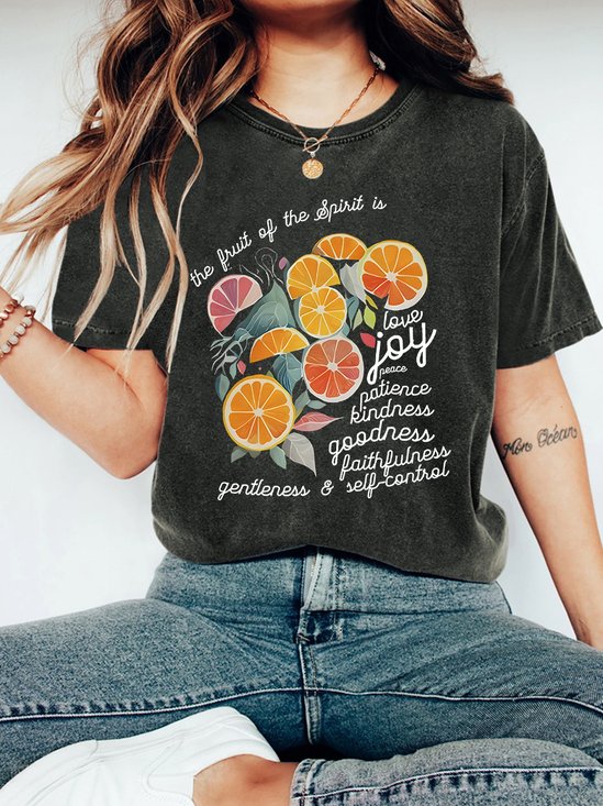 The Fruit Of The Spirit Is Love Christian Vintage Distressed Shirt