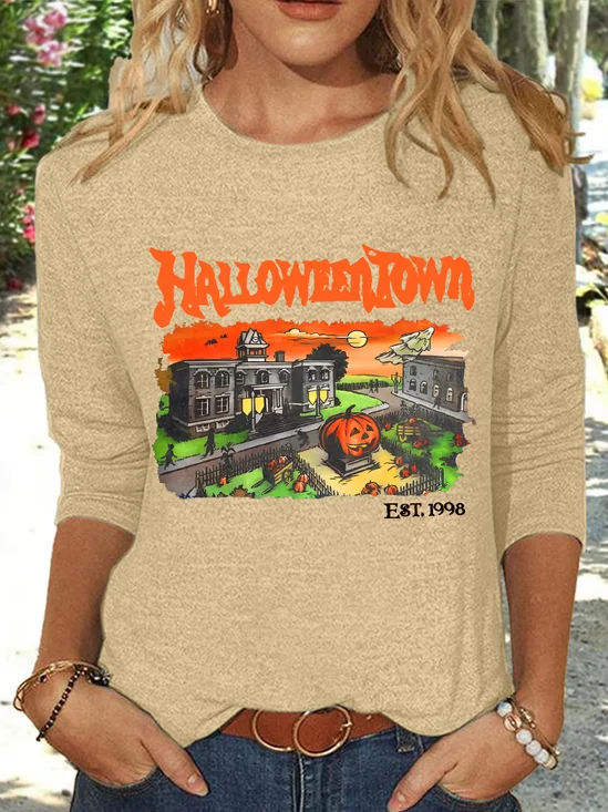 Vintage Halloween Town Est 1998 Long Sleeve Shirt