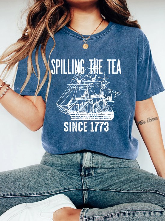 Spilling The Tea Since 1773 Vintage Distressed Shirt