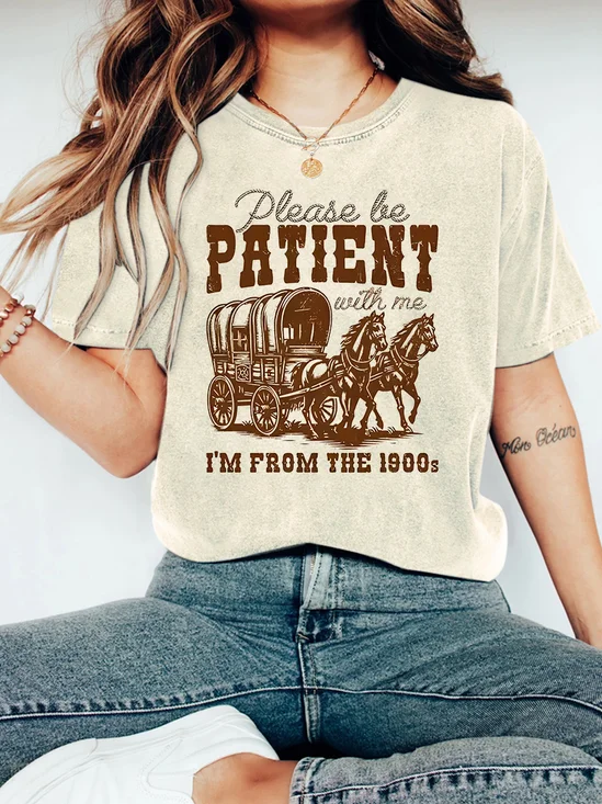 Please Be Patient With Me I'm From The 1900s Vintage Distressed Shirt