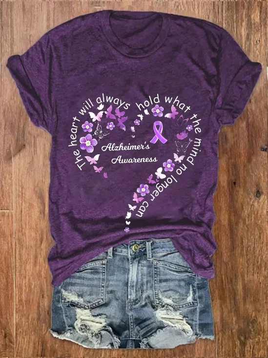 Women's Alzheimer's Forget-Me-Not Myosotis T-Shirt