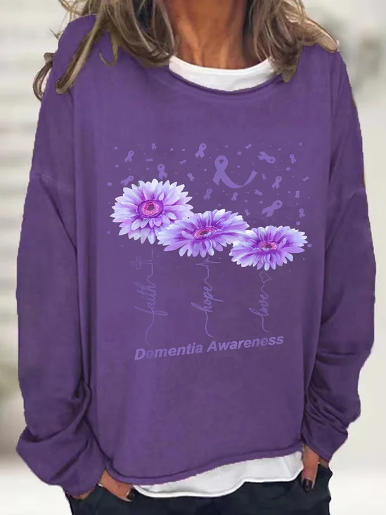 Dementia Awareness Casual Sweatshirt