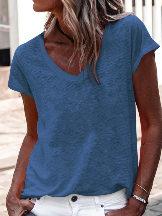 Women's Casual V-Neck Shirt