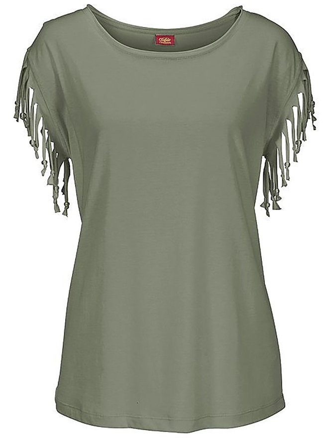 t shirt with tassels