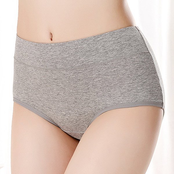 Cotton Seamless Solid Panty Breathable Briefs