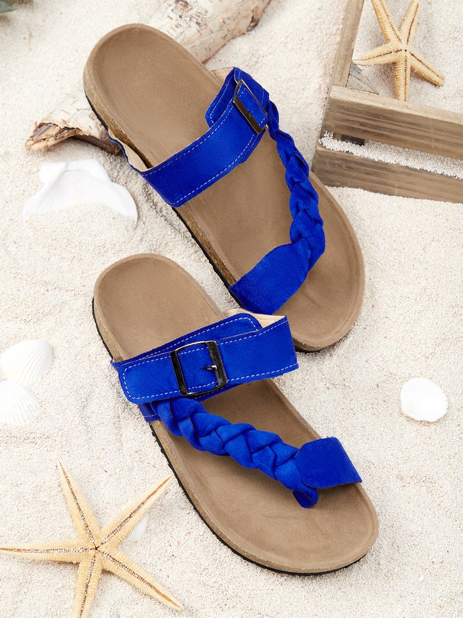 Casual Fashion Braided Slide Sandals
