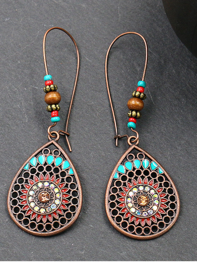 Women's Bohemian Colorful Ethnic Drop Earrings