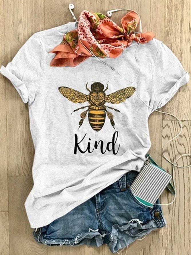 Bee Kind Shirt Positive Saying Women T-Shirt