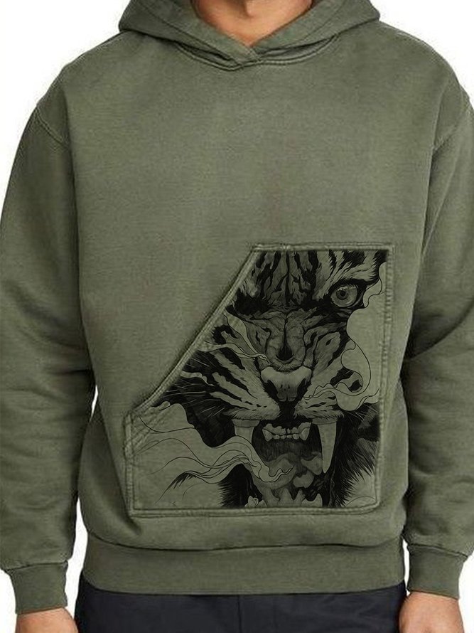 Men's Tiger Hooded Sweatshirt