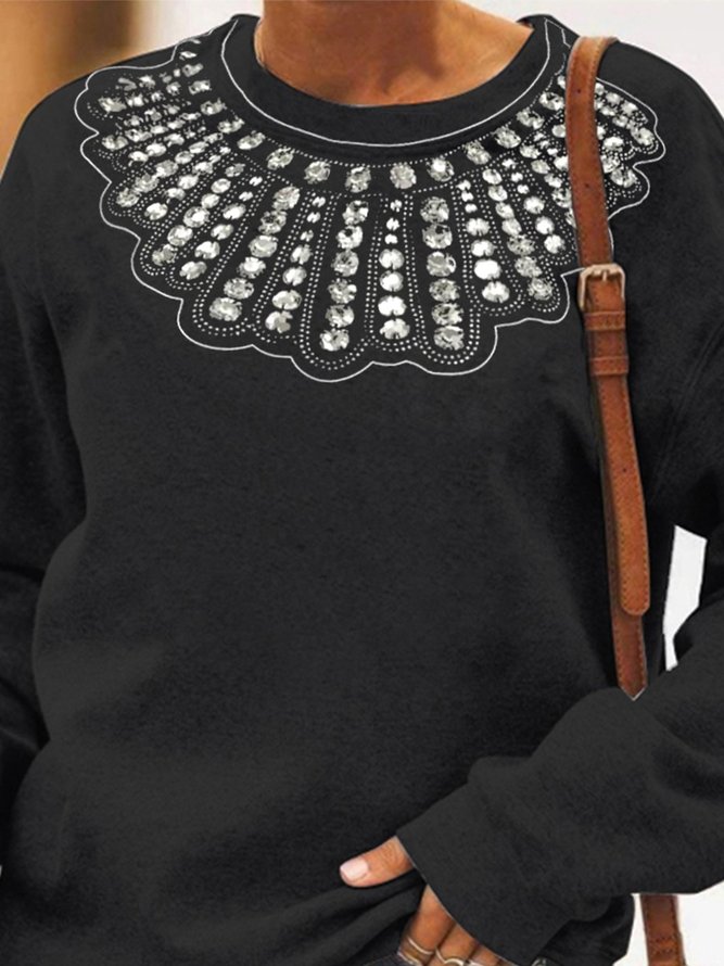Ruth Bader Ginsburg RBG Dissent Collar Women's Sweatshirt