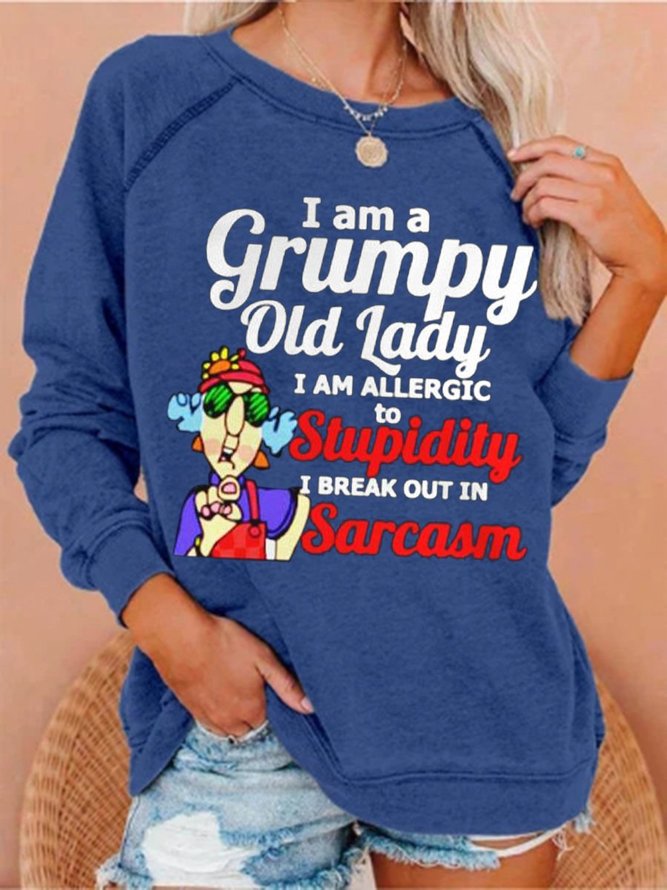 I Am A Grumpy Old Lady Long Sleeve Sweatshirt