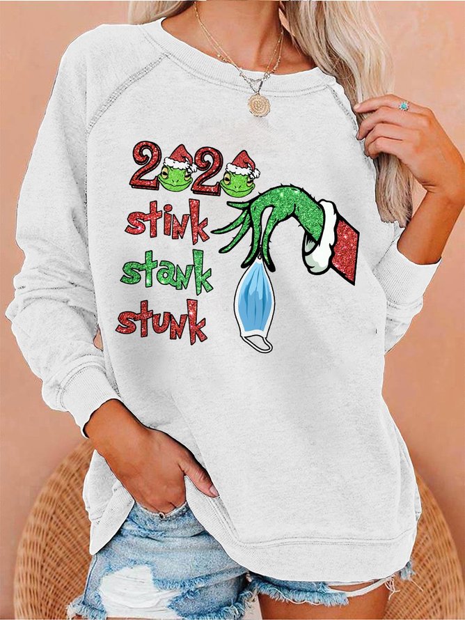 STINK STANK  STUNK Christmas Sweatshirt