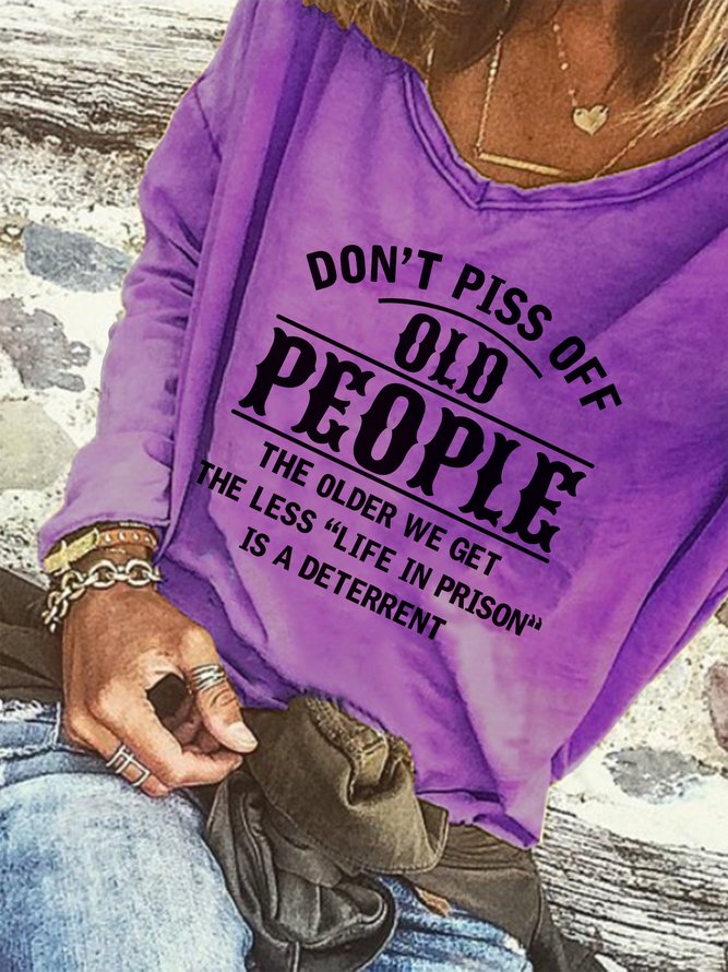 Don't Piss Off Old People Women Top
