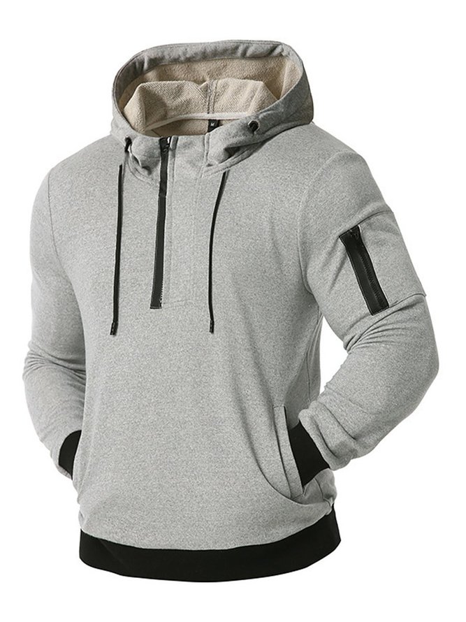 Pure Color Sports Hoodie