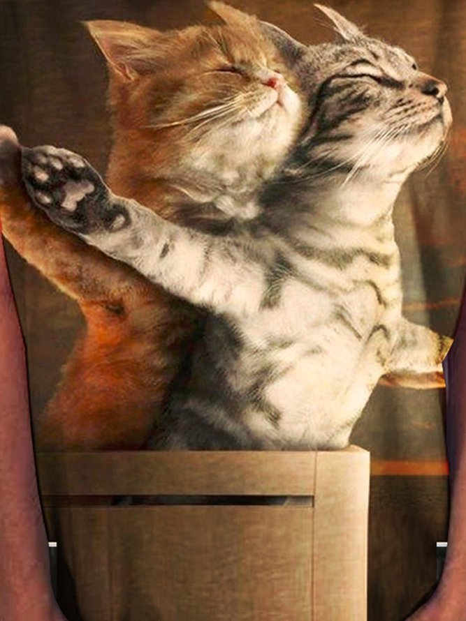 Titanic cat print Shirts & Tops