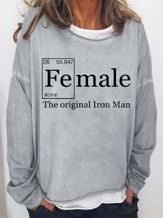 Female graphic long-sleeved printed Sweatshirts
