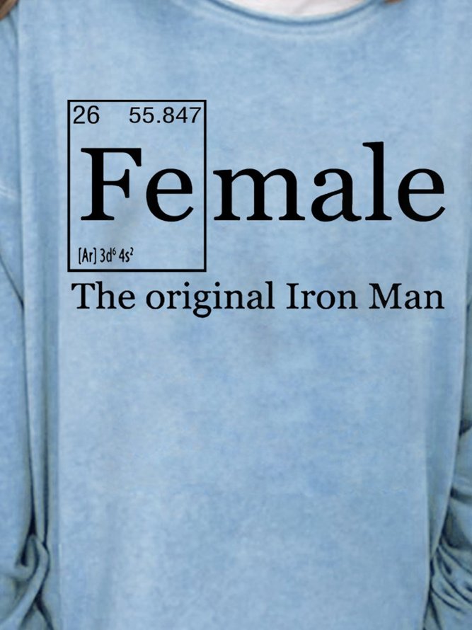 Female graphic long-sleeved printed Sweatshirts
