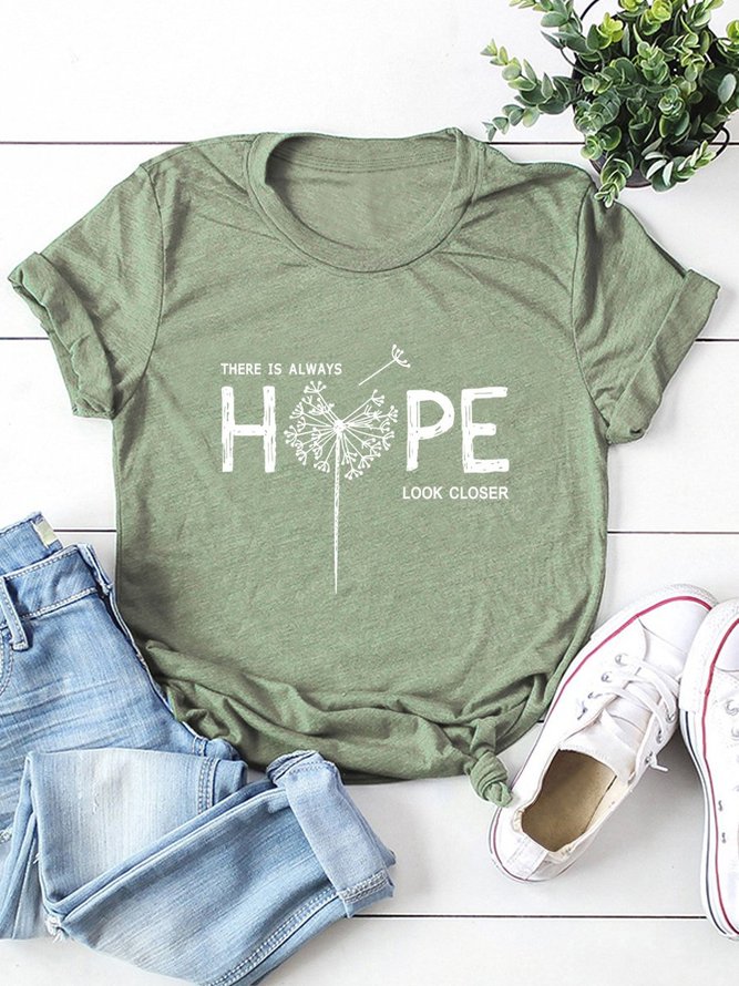 There Is Always Hope Look Closer Dandelion Graphic Tee