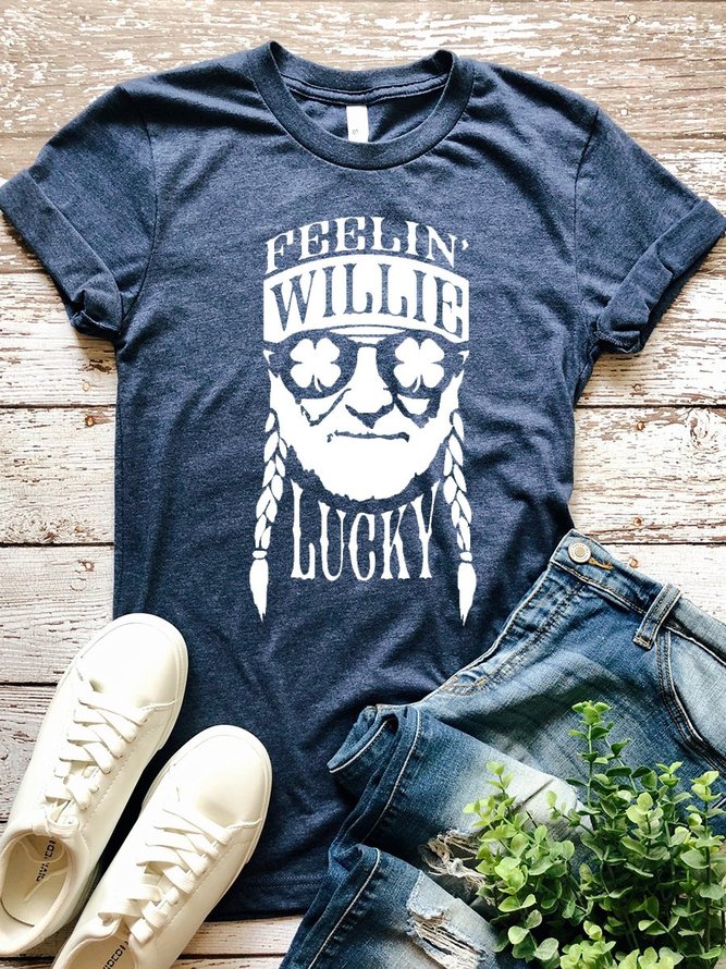 Feelin' Willie Lucky St Patrick's Day Graphic Tee