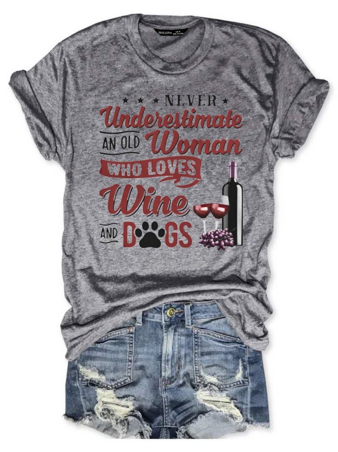 Never Underestimate An Old Woman Tee