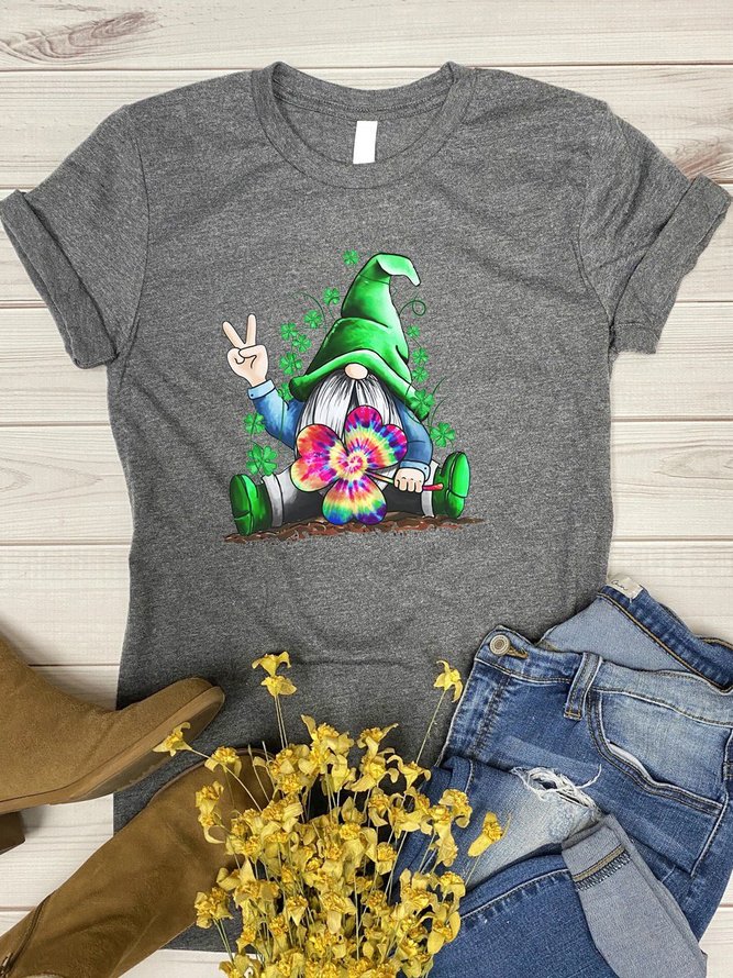 St Patrick’s Day Hippie Gnome Graphic Tee
