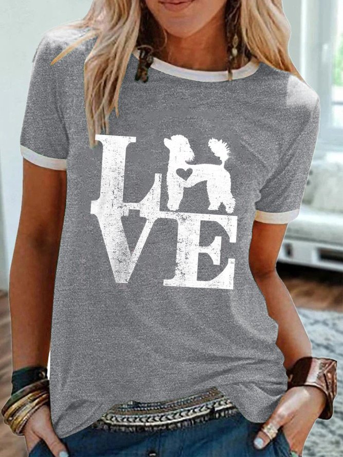 LOVE Shift Short Sleeve Woman's T-Shirts & Tops
