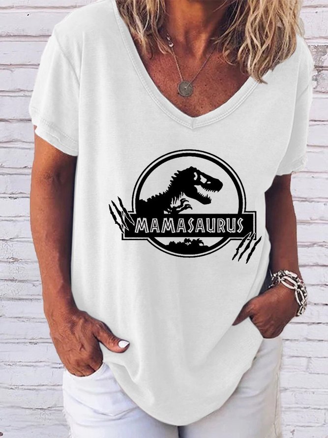 Mamasaurus Dinosaur Mom Tee