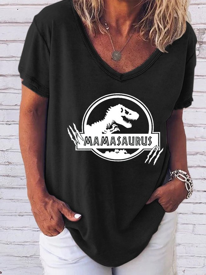 Mamasaurus Dinosaur Mom Tee