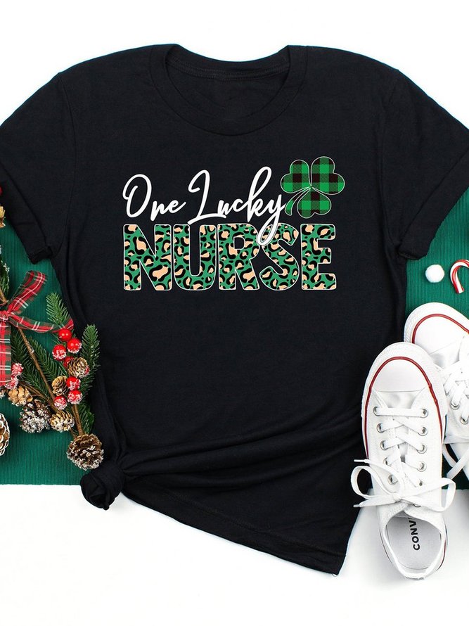 One Lucky Nurse St Patrick's Day graphic T-shirt