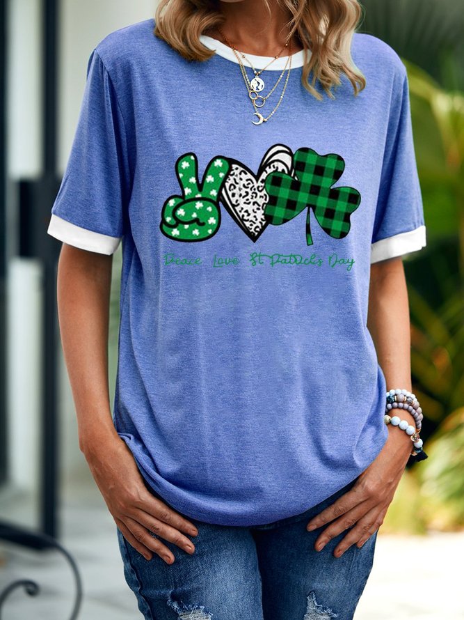 Peace Love St Patrick Women's T-Shirt