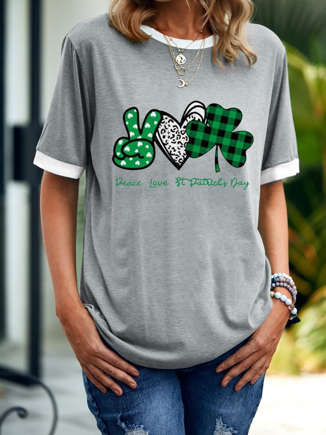 Peace Love St Patrick Women's T-Shirt