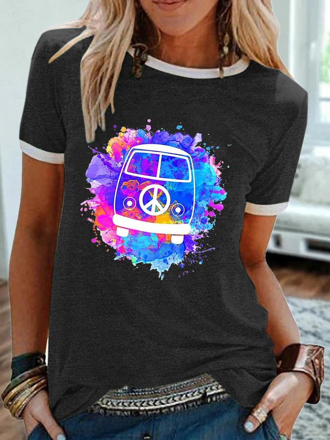 Hippie Peace Bus Graphic Tee