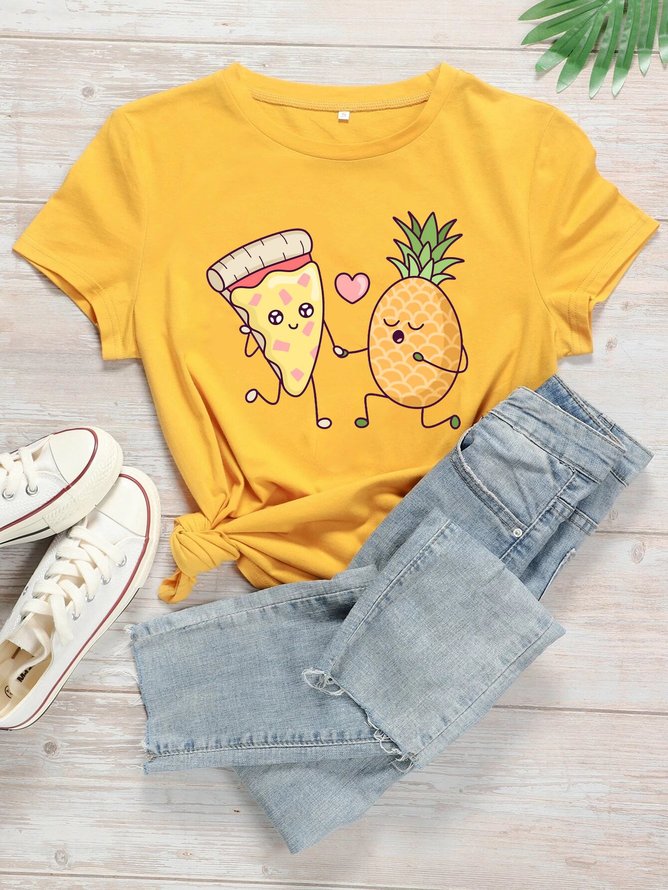 Pineapple And Pizza Women's T-Shirt