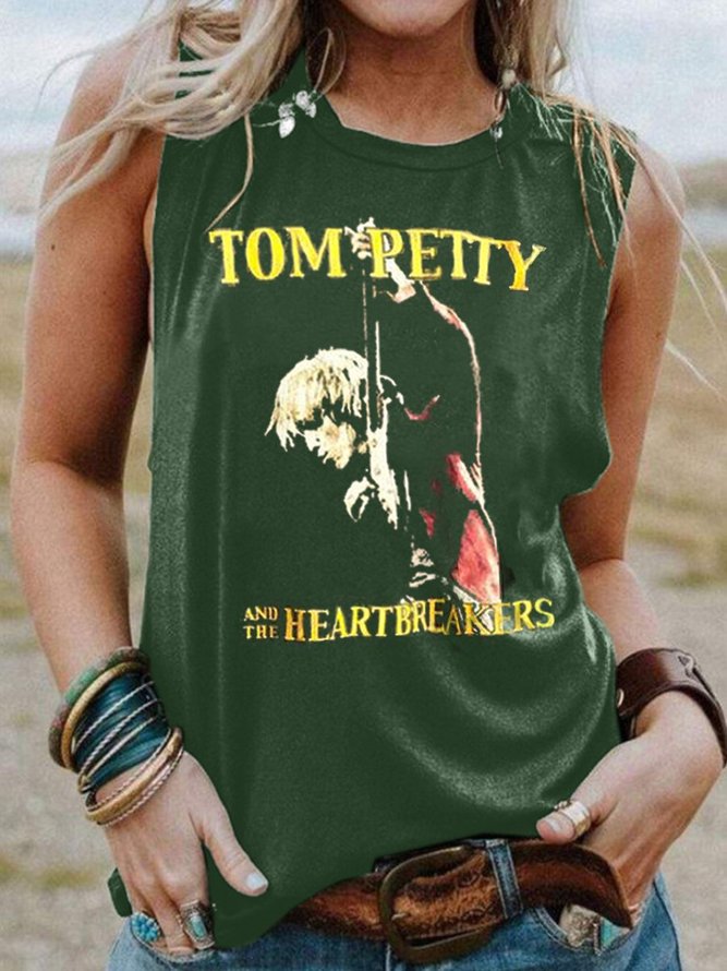 Tom Petty Heartbreakers Sleeveless Casual Woman Tank