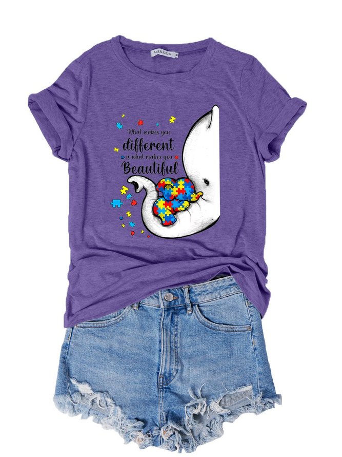 What Makes You Different Is What Makes You Beautiful Autism Tee