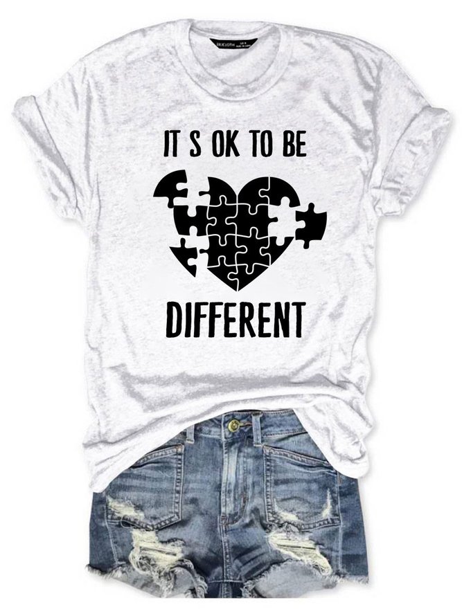 It’s Ok To Be Different Autism Awareness Tee