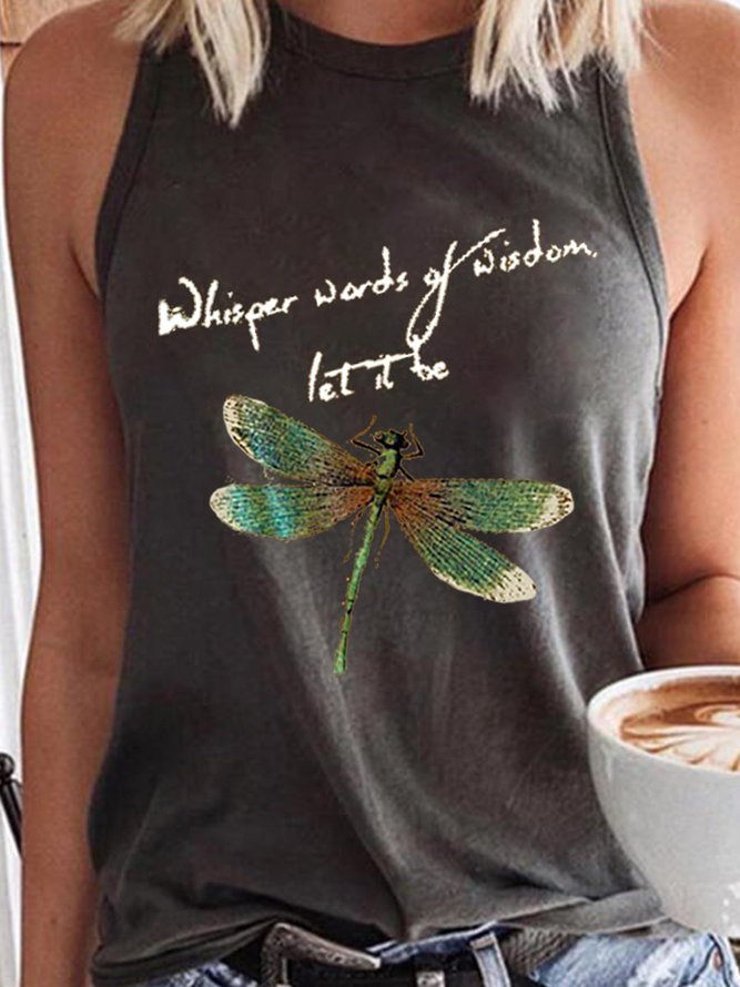 Dragonfly Sleeveless Women Vests