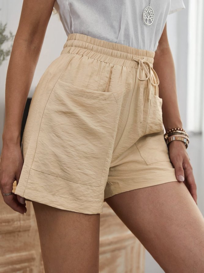 Casual Pockets Bermuda Shorts