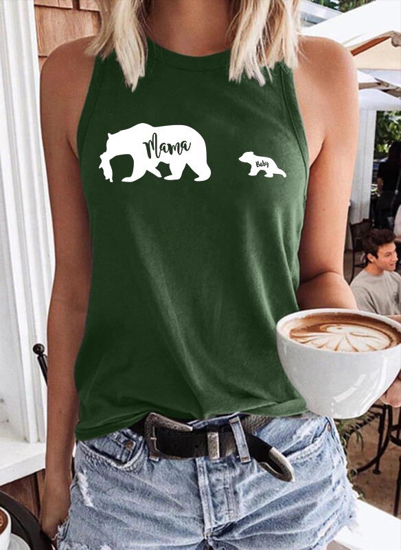 Mother's Day MamaBear Top Vest